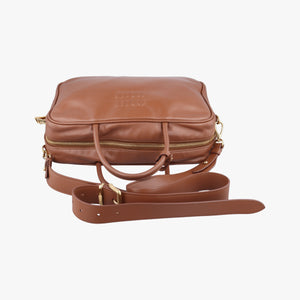 Pre-owned Miu Miu Beau Brown Leather 5BB117 shoulderbag | stylenewstar