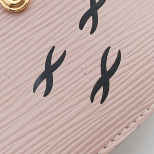 Vintage Louis Vuitton Trunk clutch Pink×Black Leather×Epi M53191 shoulderbag | stylenewstar