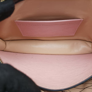 Vintage Louis Vuitton Trunk clutch Pink×Black Leather×Epi M53191 shoulderbag | stylenewstar