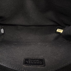 Secondhand Chanel Matelasse 2.55 Black pebbled U48753 bum bag/waist bag | stylenewstar