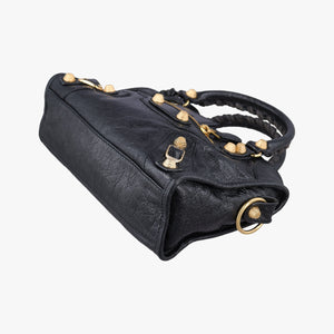 Secondhand Balenciaga Classic City Mini Black lambskin shoulderbag | stylenewstar