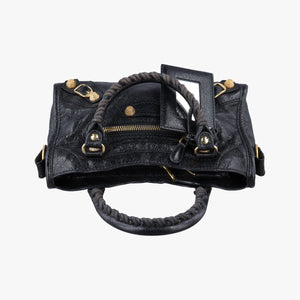 Secondhand Balenciaga Classic City Mini Black lambskin shoulderbag | stylenewstar