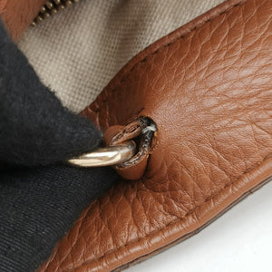 Pre-owned Gucci Bella Bamboo Tassel fringe Beige xBrown canvas×leather 269945 handbag | stylenewstar