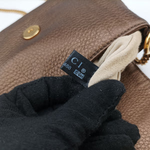 Pre-owned Gucci 1973 Double G Golden Leather 251821 shoulderbag | stylenewstar