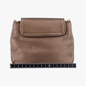Pre-owned Gucci 1973 Double G Golden Leather 251821 shoulderbag | stylenewstar