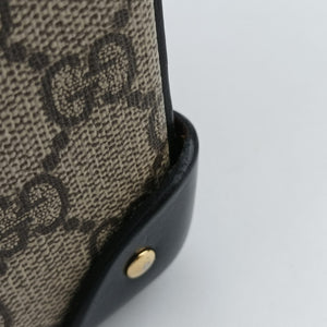 Pre-owned Gucci GG Supreme Bamboo Padlock Beige×Black×Brown PVC coated canvas×leather 603221 shoulderbag | stylenewstar