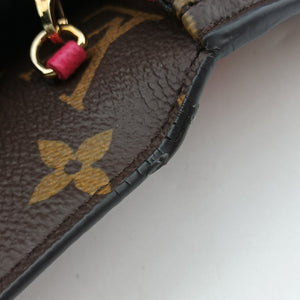 Pre-owned Louis Vuitton Pochette Weekend brown×Fuchsia Pink Monogram Canvas M62456 shoulderbag | stylenewstar