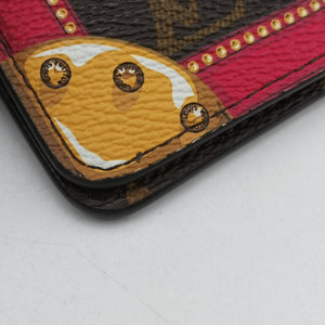 Pre-owned Louis Vuitton Pochette Weekend brown×Fuchsia Pink Monogram Canvas M62456 shoulderbag | stylenewstar