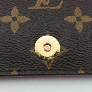 Pre-owned Louis Vuitton Pochette Weekend brown×Fuchsia Pink Monogram Canvas M62456 shoulderbag | stylenewstar