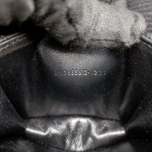 Pre-owned Yves Saint Laurent Gaby Micro Black Leather 685212 shoulderbag | stylenewstar