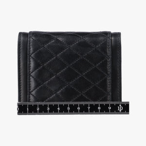 Pre-owned Yves Saint Laurent Gaby Micro Black Leather 685212 shoulderbag | stylenewstar