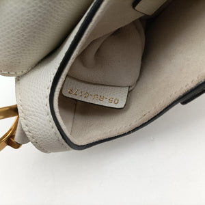 Pre-owned Christian Dior Saddle White Leather handbag | stylenewstar