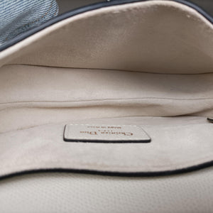 Pre-owned Christian Dior Saddle White Leather handbag | stylenewstar