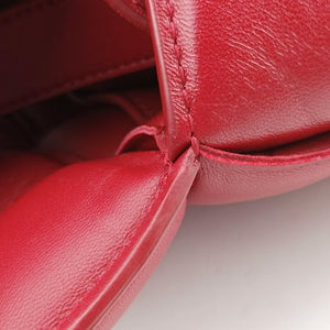 Secondhand Bottega Veneta Padded CASSETTE Red lambskin shoulderbag | stylenewstar