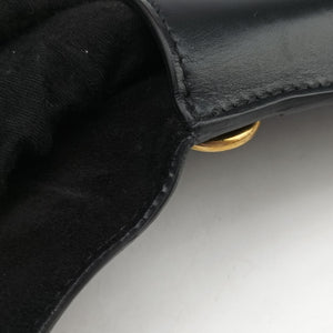 Vintage Christian Dior saddle Black leather bum bag/waist bag | stylenewstar