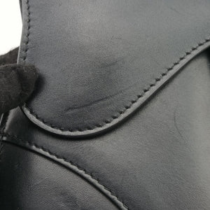 Vintage Christian Dior saddle Black leather bum bag/waist bag | stylenewstar