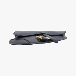 Vintage Christian Dior saddle Black leather bum bag/waist bag | stylenewstar
