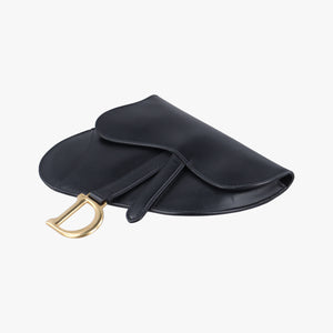 Vintage Christian Dior saddle Black leather bum bag/waist bag | stylenewstar