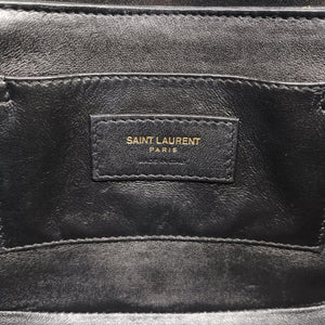 Pre-owned Yves Saint Laurent Solferino Black Leather 634306 shoulderbag | stylenewstar