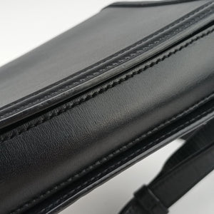 Pre-owned Yves Saint Laurent Solferino Black Leather 634306 shoulderbag | stylenewstar