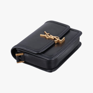Pre-owned Yves Saint Laurent Solferino Black Leather 634306 shoulderbag | stylenewstar