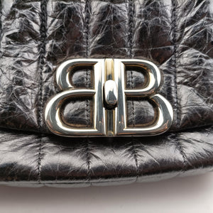 Pre-owned Balenciaga Monaco Small STEEL GREY Calf 787896 shoulderbag | stylenewstar