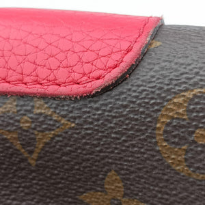 Pre-owned Louis Vuitton RETIRO PM brown×CERISE Monogram Canvas×calf leather M40546 shoulderbag | stylenewstar
