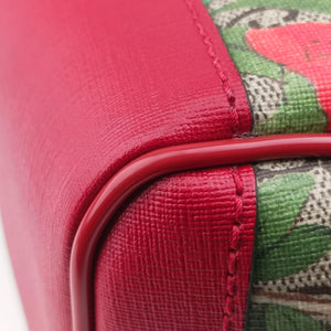 Pre-owned Gucci GG Supreme Tian beige×Multicolour PVC coated canvas×Leather 427042 backpack/rucksack | stylenewstar