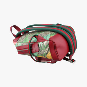 Pre-owned Gucci GG Supreme Tian beige×Multicolour PVC coated canvas×Leather 427042 backpack/rucksack | stylenewstar