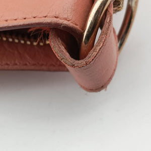Pre-owned Balenciaga The First Orange Pink lambskin shoulderbag | stylenewstar