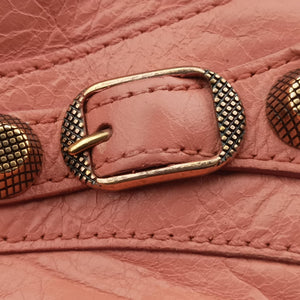 Pre-owned Balenciaga The First Orange Pink lambskin shoulderbag | stylenewstar