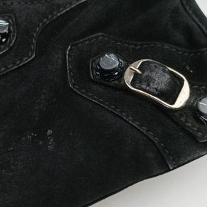 Vintage Balenciaga Classic City Mini Black Suede shoulderbag | stylenewstar