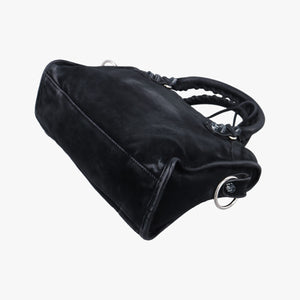 Vintage Balenciaga Classic City Mini Black Suede shoulderbag | stylenewstar