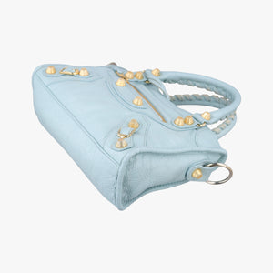 Vintage Balenciaga Classic City Blue Lambskin shoulderbag | stylenewstar