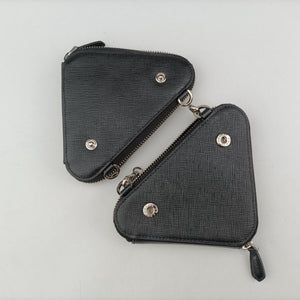 Secondhand Prada Triangle Logo Mini Black SAFFIANO Leather 1NR015 shoulderbag | stylenewstar