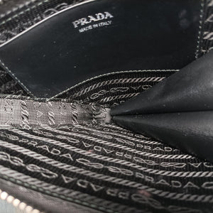 Secondhand Prada Triangle Logo Mini Black SAFFIANO Leather 1NR015 shoulderbag | stylenewstar