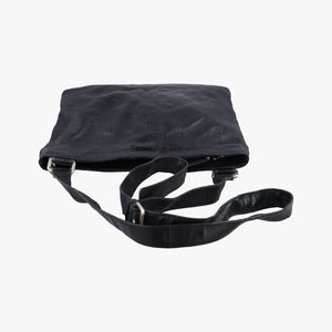 Pre-owned Gucci Guccissima messenger Black Leather 201446 shoulderbag | stylenewstar