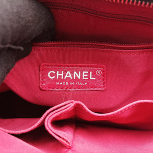 Vintage Chanel GABRIELLE print Black Suede ×Leather shoulderbag | stylenewstar