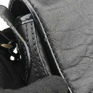 Pre-owned Fendi B bis Black Leather 8BR551 shoulderbag | stylenewstar