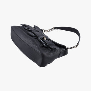 Pre-owned Fendi B bis Black Leather 8BR551 shoulderbag | stylenewstar