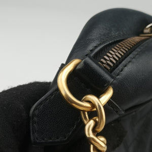 Pre-owned Gucci GG Marmont Black Leather 447632 shoulderbag | stylenewstar