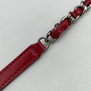 Secondhand Chanel Mademoiselle Bowling Red Patent A50557 shoulderbag | stylenewstar