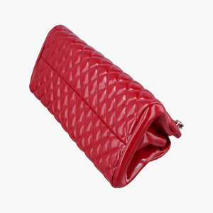 Secondhand Chanel Mademoiselle Bowling Red Patent A50557 shoulderbag | stylenewstar