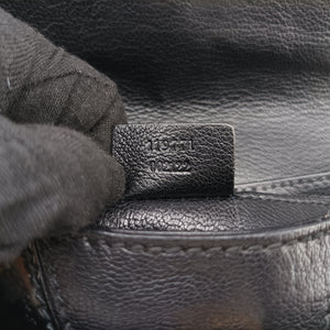 Pre-owned Gucci Horsebit Black Leather 119771 handbag | stylenewstar