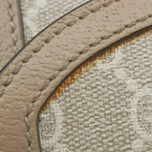Pre-owned Gucci Ophidia GG Mini Beige × Ebony PVC coated canvas× Leather 696180 shoulderbag | stylenewstar