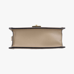 Pre-owned Gucci Ophidia GG Mini Beige × Ebony PVC coated canvas× Leather 696180 shoulderbag | stylenewstar