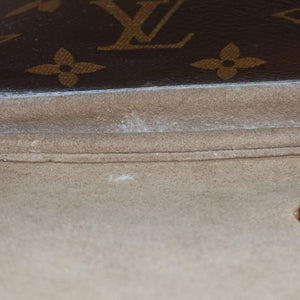 Secondhand Louis Vuitton MARIGNAN Brown×COQUELICOT Monogram Canvas×calf leather M44544 handbag | stylenewstar