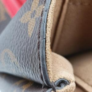 Secondhand Louis Vuitton MARIGNAN Brown×COQUELICOT Monogram Canvas×calf leather M44544 handbag | stylenewstar