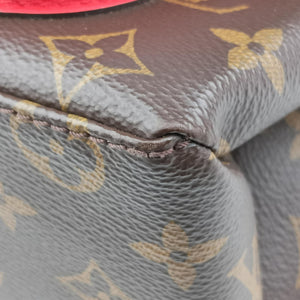 Secondhand Louis Vuitton MARIGNAN Brown×COQUELICOT Monogram Canvas×calf leather M44544 handbag | stylenewstar