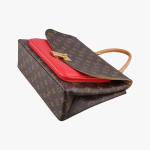 Secondhand Louis Vuitton MARIGNAN Brown×COQUELICOT Monogram Canvas×calf leather M44544 handbag | stylenewstar